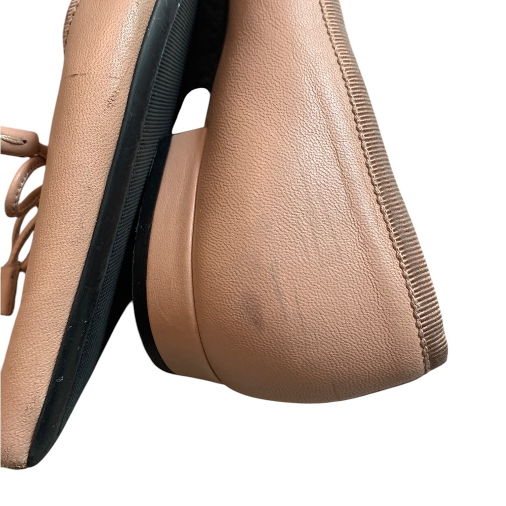 Prada light pink leather pointed ballet flats size 40 (9) - Picture 9 of 11